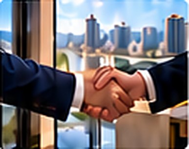 Aperto de mãos entre corretor e cliente